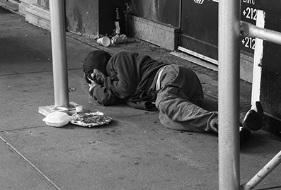 Homeless : Street Life : New York : Personal Photo Projects : Photos : Richard Moore : Photographer